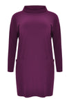 Tunic turned neckline DOLCE - purple - #4