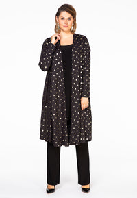 Cardigan GOLD DOTS - black - #1