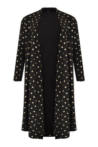 Cardigan GOLD DOTS - black - #4