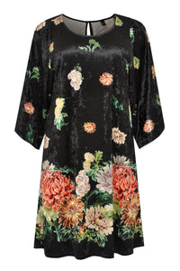 Dress wide sleeve CHRYSANT - black - #4