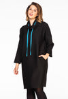 Shirt string neck - black