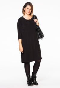 Dress studded neck DOLCE - black - #2