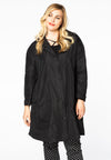 Coat hooded - black