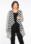 Cardigan STRIPE MIX - white - #1