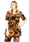 Tunic wide bot BELLA - black