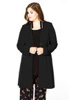 Blazer v-neck collar interlock - black - #1