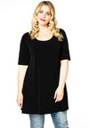 Tunic wide bottom bows DOLCE - black