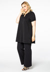 Tunic V-neck rolled sleeve COCO - black - #2