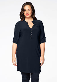 Tunic grandad collar DOLCE - blue - #2