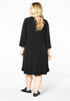 Dress ruffled button sleeve DOLCE - black - #3