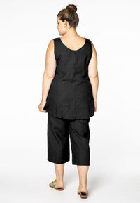Singlet LINEN - black - #3