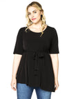 Shirt asym bottom DOLCE - black