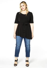 Shirt asym bottom DOLCE - black - #1