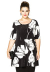 Tunic wide bottom ANNABEL - black