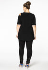 Tunic flare asymmetric DOLCE - black - #3