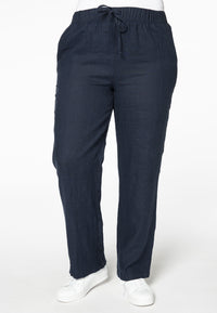 Trousers long LINEN - blue - #1