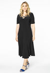 Dress long dropped neck DOLCE - black
