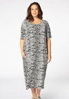 Dress wide SNAKE - white
