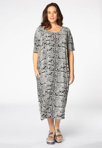 Dress wide SNAKE - white - #1