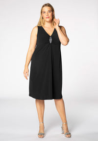 Dress sleeveless stones DOLCE - black - #2