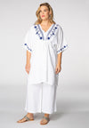 Blouse embroidered LINEN - white - #2