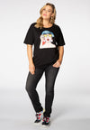 T-Shirt wide POP ART - black - #1