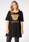 Tunic wide bottom Princess - black