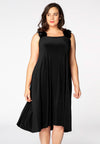 Dress flower straps DOLCE - black