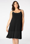Dress spaghetti straps DOLCE - black