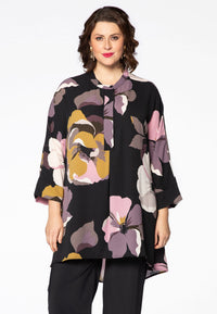 Blouse SELENA pointy hem - black - #2