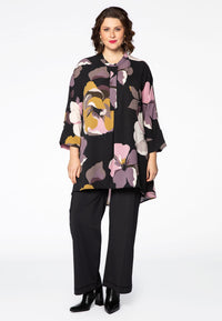 Blouse SELENA pointy hem - black - #1