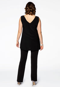Singlet flare embelished DOLCE - black - #3
