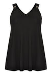 Singlet flare embelished DOLCE - black - #4
