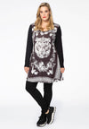 Tunic tiger wide bottom - black - #1