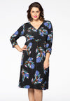 Dress VERA waistseam - black