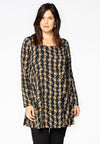 Tunic wide bottom BLACK CAMEL - black