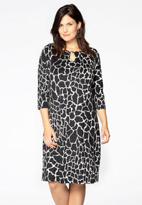 Dress wide bottom GIRAFFE - black - #2