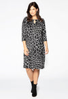 Dress wide bottom GIRAFFE - black