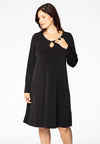 Dress wide bottom DOLCE - black