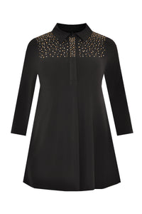 Tunic DOLCE beading - black - #2