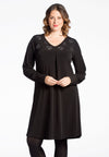 Dress beaded hearts DOLCE - black