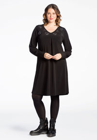 Dress beaded hearts DOLCE - black - #1