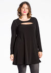 Tunic DOLCE wide bottom studs - black