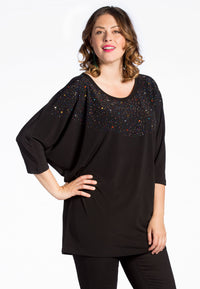 Top DOLCE strass - black - #1