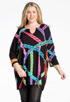 Tunic NEON CHAINS wide - black - #1