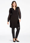 Tunic DOLCE lace sleeves - black