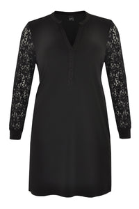 Tunic DOLCE lace sleeves - black - #4