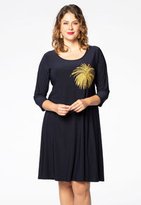 Dress Palm embr. DOLCE - blue - #2