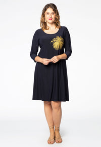 Dress Palm embr. DOLCE - blue - #1