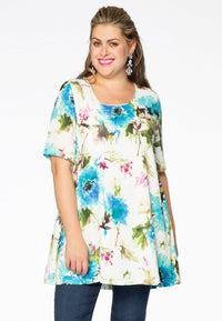 Tunic wide bottom CORNFLOWER - multi - #2